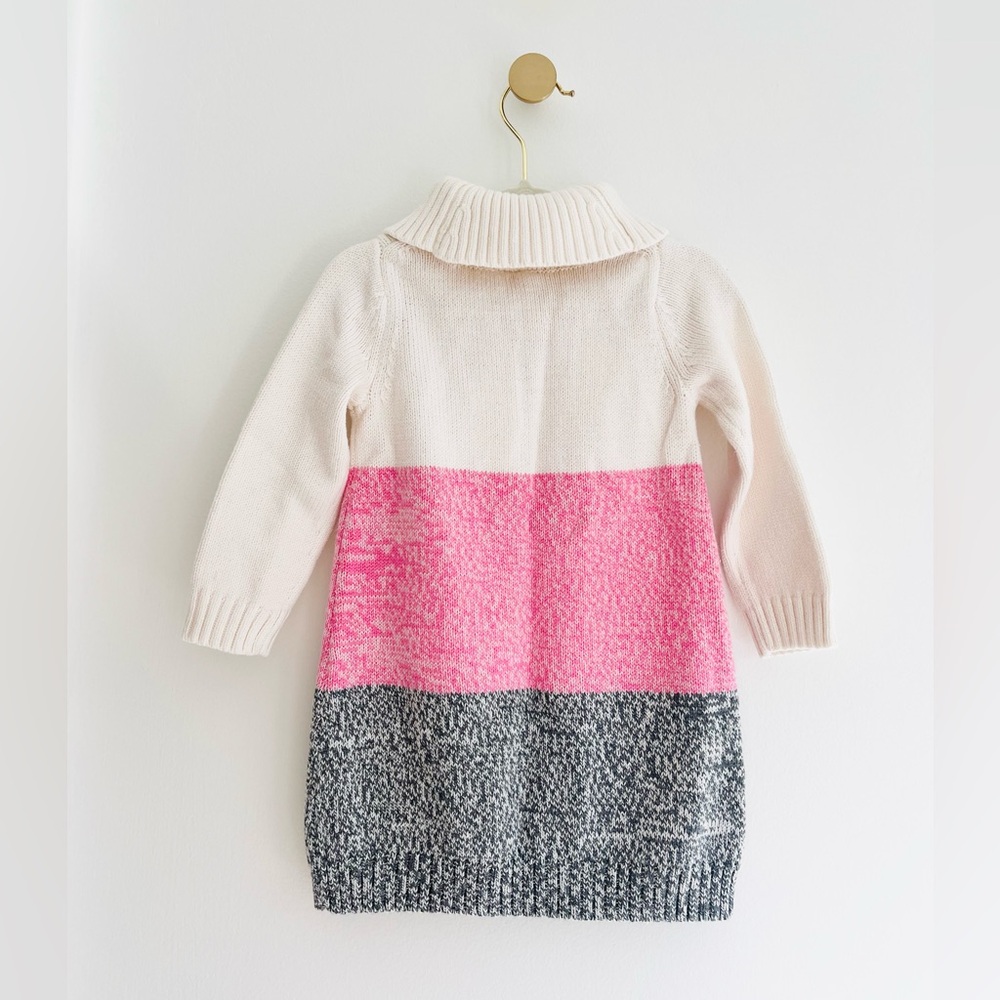 (NWT) Janie and Jack Color Block Sweater Dress / Baby Girl 12 - 18 Months - Picture 2 of 5